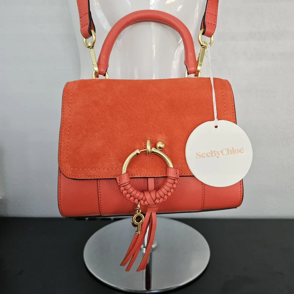 See By Chloe Coral Summer Satchel with Gold Hardware - Picture 6 of 17